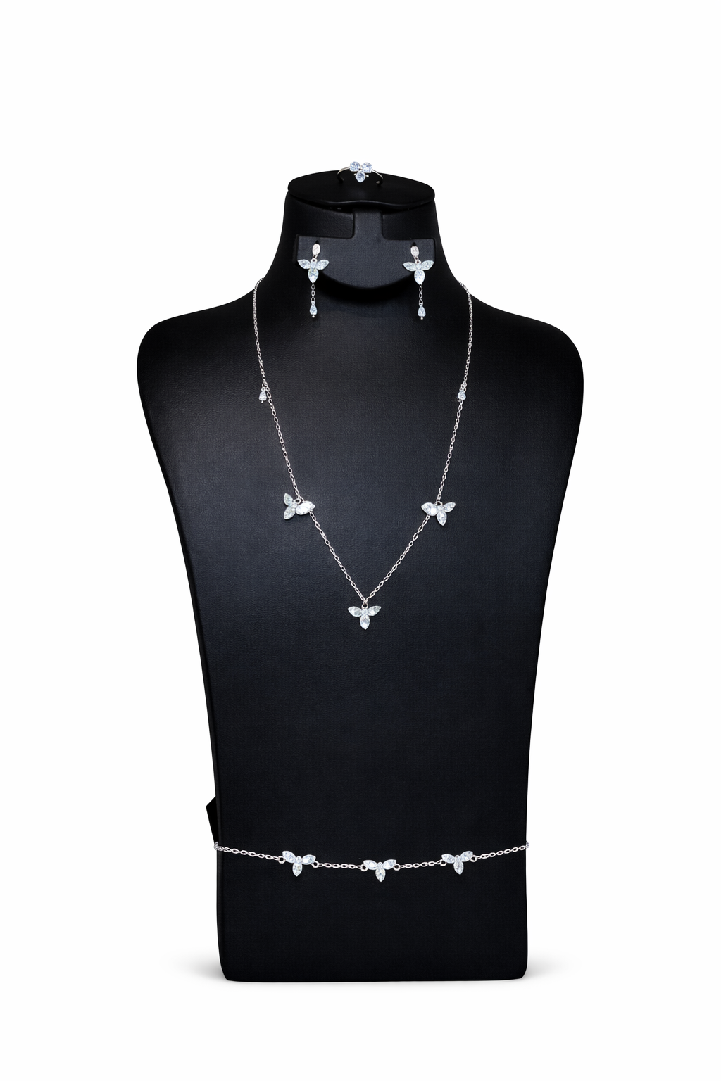Timeless Diamond Jewelry Set - AWAD SILVER JEWELLERY TRADING LLC
