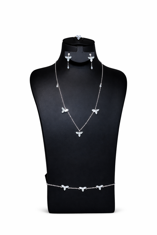 Timeless Diamond Jewelry Set - AWAD SILVER JEWELLERY TRADING LLC